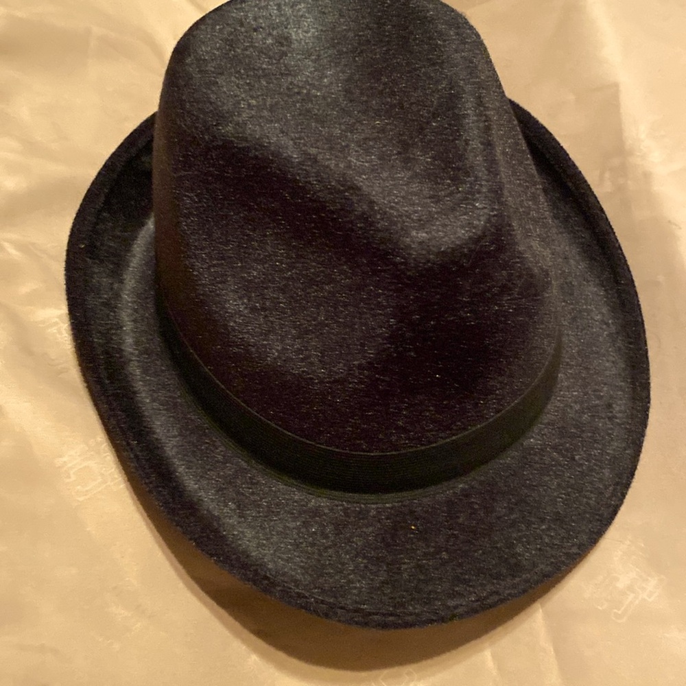 MARDI GRAS BLACK FELT FEDORA
